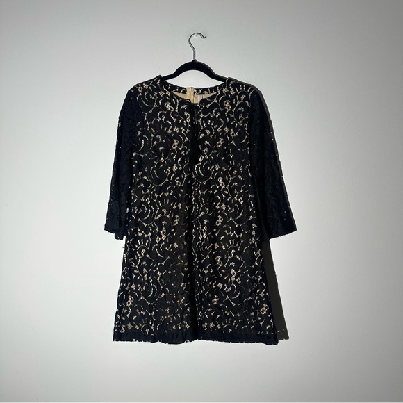 chinese dress ladies Rapheala Italian Lace Dress Black  Belle Muse